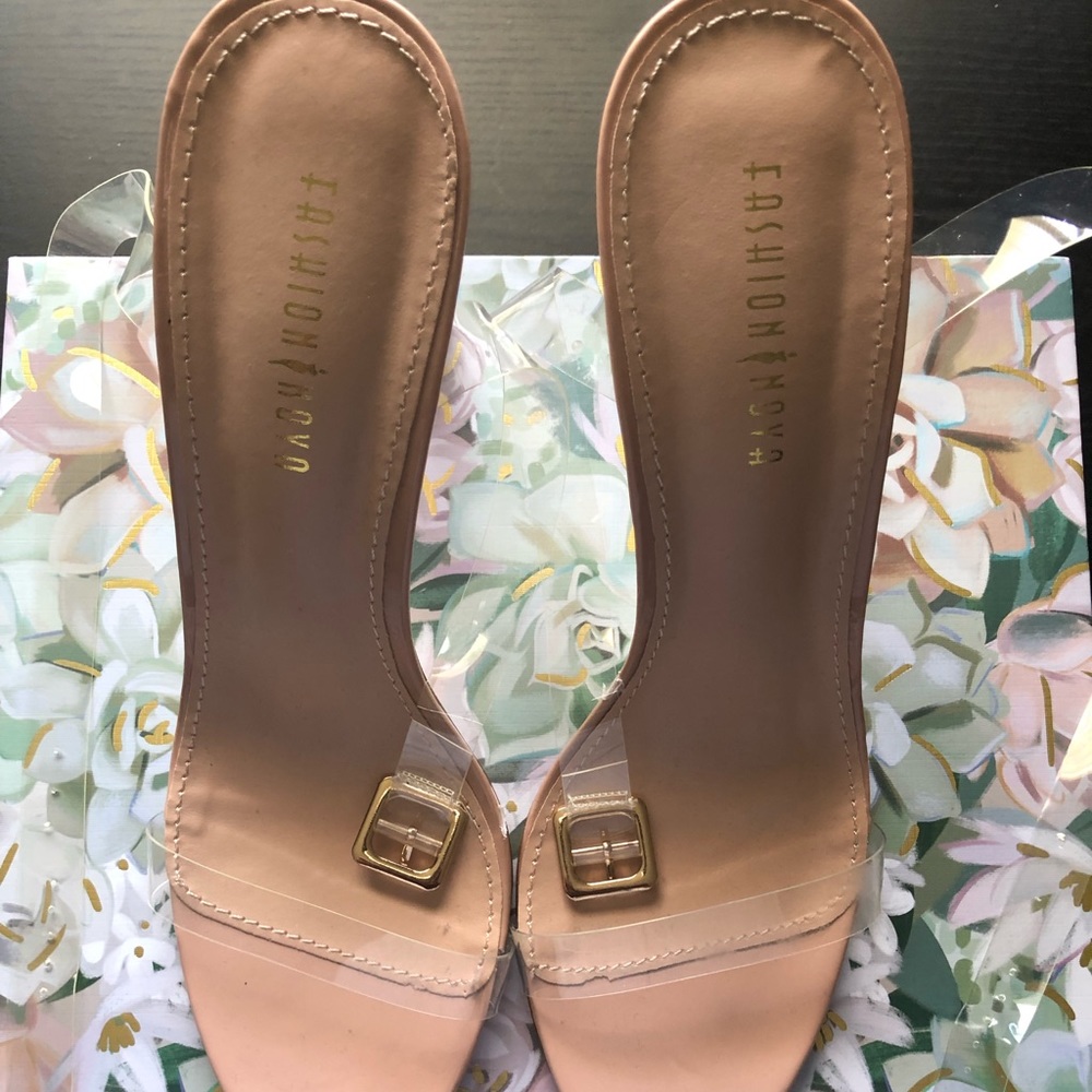 Fashion Nova “The Glass Slipper” in nude